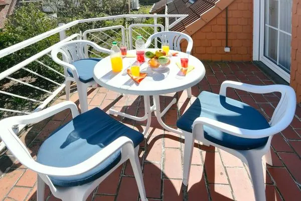 Balkon Haus Tide Ferienwohnung Bremer