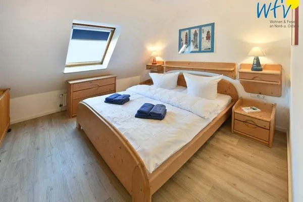 Schlafzimmer Haus Tide Ferienwohnung Bremer