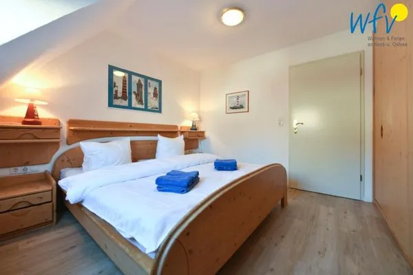 Schlafzimmer Haus Tide Ferienwohnung Bremer