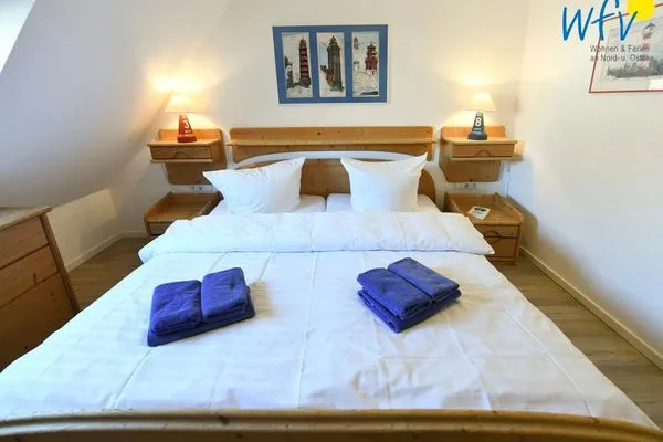 Schlafzimmer Haus Tide Ferienwohnung Bremer