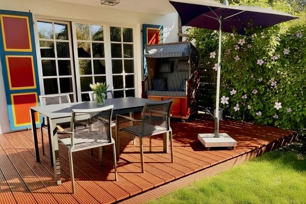 FH Tannenwieck - FH Tannenwieck/ Ferienwohnung Kormoran (EG)  - Terrasse