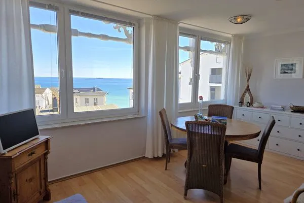 Wohnzimmer  Villa Seeblick App. 308 - mit herrlichem Meerblick