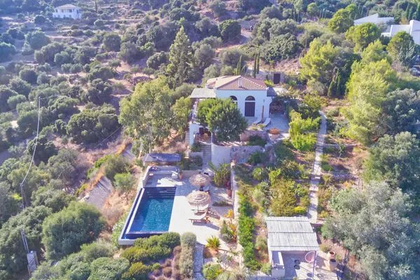 Bird's eye view  Villa Katerina