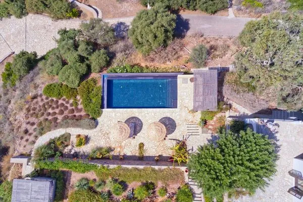 Bird's eye view  Villa Katerina