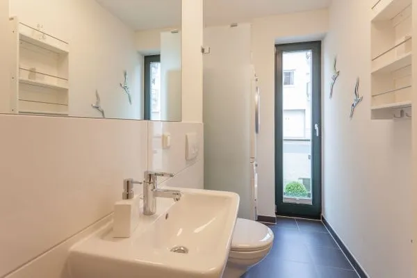 Gäste-WC  Villa Friede-Marie, App. Freya - mit herrlichem Meerblick