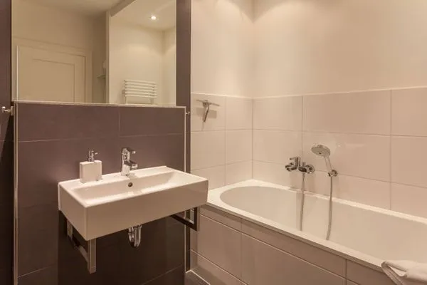 Badezimmer  Villa Friede-Marie, App. Freya - mit herrlichem Meerblick