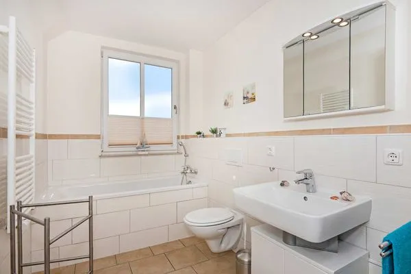Badezimmer  Ferienhaus Angela 1