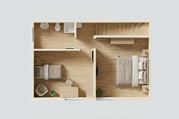 Grundriss  Ferienhaus Angela 1