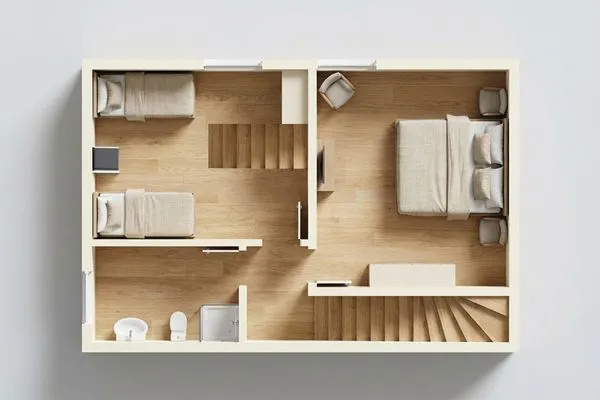 Grundriss  Ferienhaus Angela 2