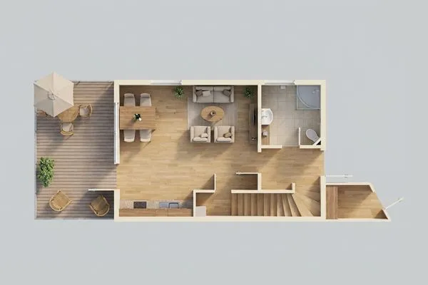 Grundriss  Ferienhaus Angela 2