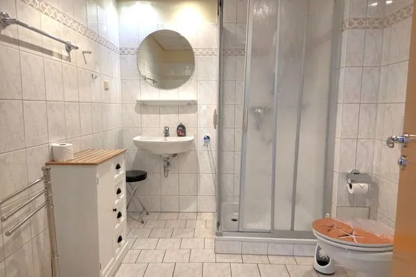 Badezimmer  Villa Seeblick App. 409 - mit herrlichem Meerblick