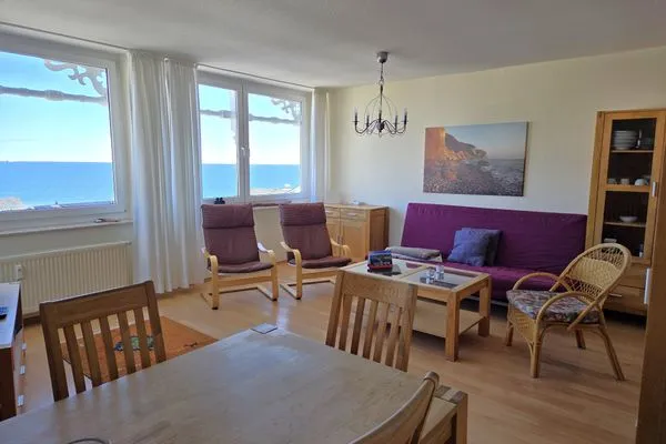 Wohnzimmer  Villa Seeblick App. 409 - mit herrlichem Meerblick
