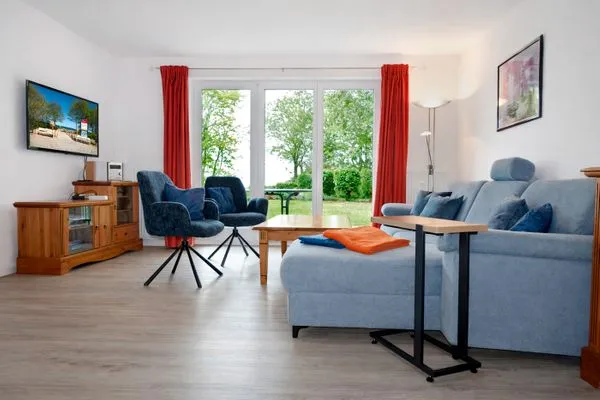 Living room Ostsee Residenz Meeresblick Albatros