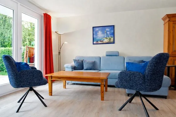 Living room Ostsee Residenz Meeresblick Albatros