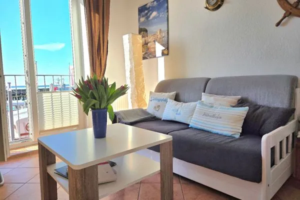 Wohnzimmer  Ferienwohnung Kutterfisch - direkt im Stadthafen
