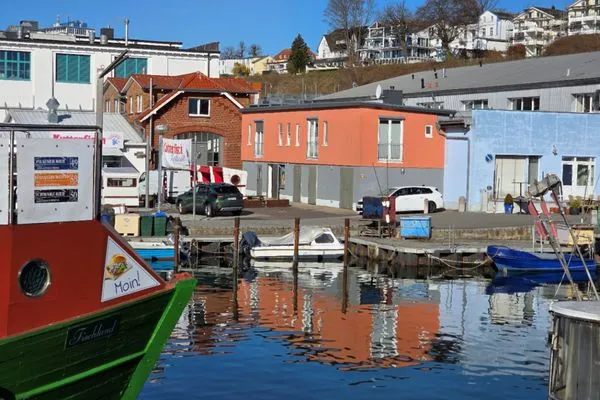 Hauptansicht  Ferienwohnung Kutterfisch - direkt im Stadthafen
