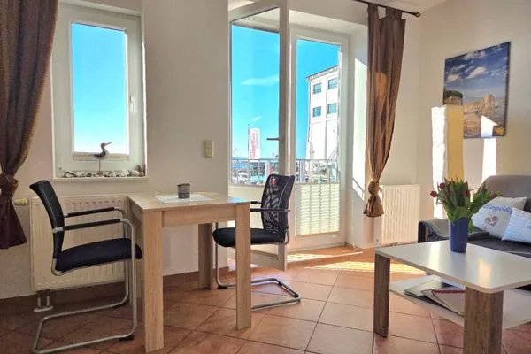 Wohnzimmer  Ferienwohnung Kutterfisch - direkt im Stadthafen