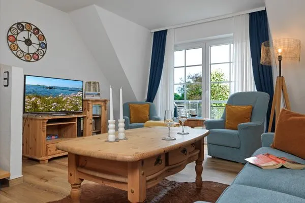 Wohnzimmer Landhaus am Meer Kleine Krabbe