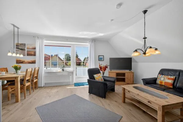 Wohnzimmer  Ferienhaus zwischen Fjord und Meer