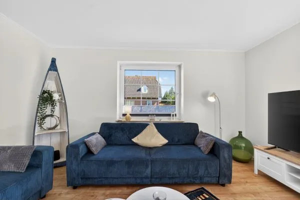 Wohnzimmer  Ferienhaus zwischen Fjord und Meer