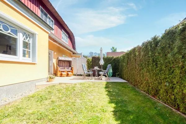 Blick auf die Terrasse  Haus Leni