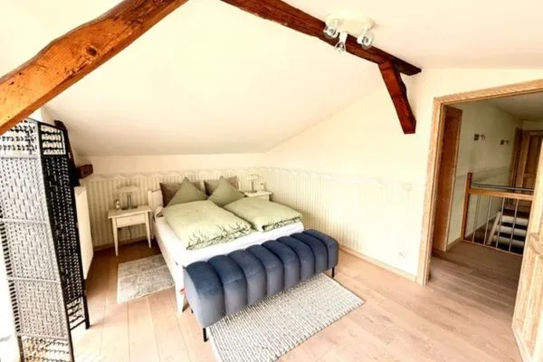 Bett  Villa Seestern - Ferienhaus mit Meerblick