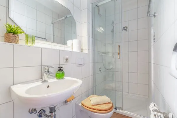 Badezimmer  Muschelbank