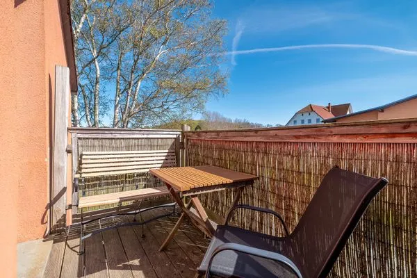 Balkon  Muschelbank