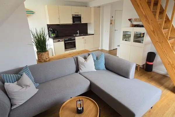 Wohnzimmer  Ferienwohnung "Ostseebude 11" am Schönberger Strand