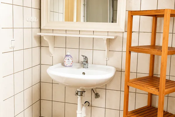 Badezimmer  Ferienhaus Bootshaus