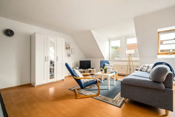 Ferienwohnung Studio Waren Wohnzimmer  Studio