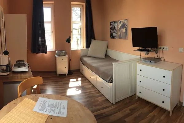 Wohnzimmer  Fewo 1 im Alten Zollhaus Stralsund