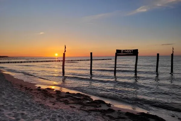 Sonnenuntergang am Strand Mühlenstrasse 23 - Wohnung Oberdeck