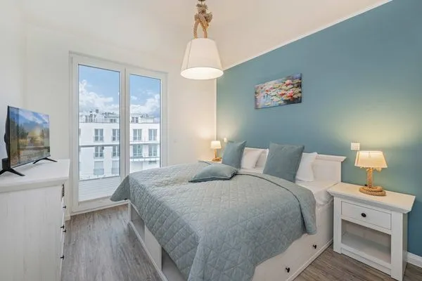 Schlafzimmer  Ferienwohnung Stettiner Waterlelie