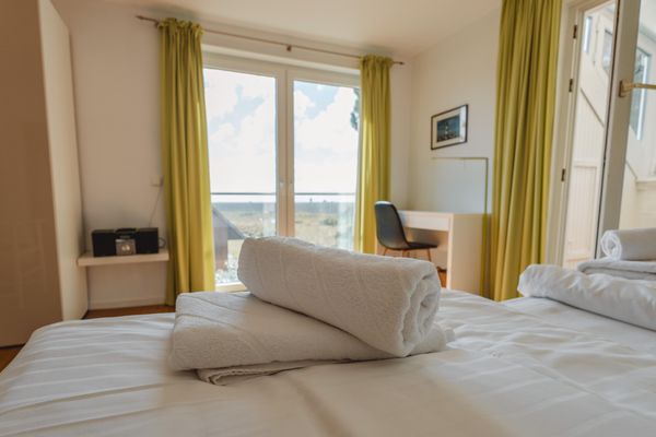  Weißes Dünenhaus mit Meerblick Dorf - 