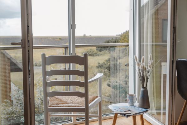  Weißes Dünenhaus mit Meerblick Dorf - 
