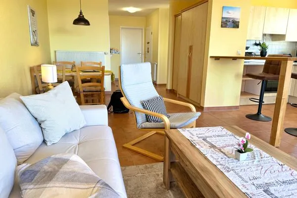 Wohnzimmer  Ferienwohnung Sammy - Urlaub in ruhiger Lage mit Hund
