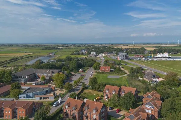Vogelperspektive  Ferienwohnung | Nordseeperle | Pellworm