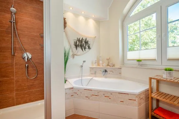 Badezimmer  Ferienwohnung Koserow