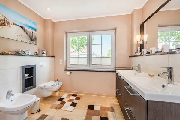 Badezimmer  Ferienwohnung Koserow EG