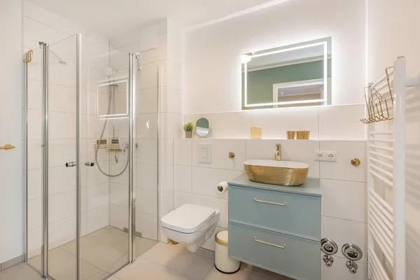 Badezimmer  Ferienwohnung Goldkind