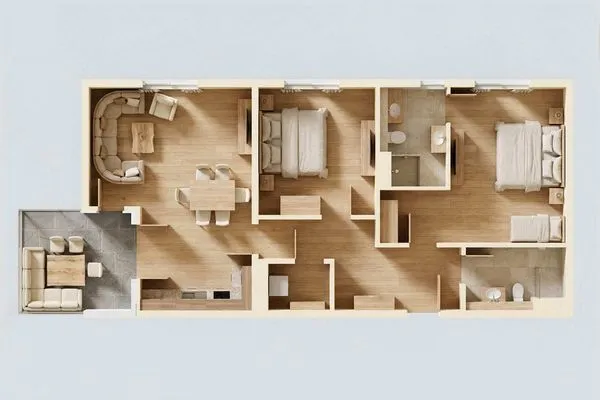 Grundriss  Ferienwohnung Goldkind