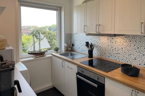 Küche / Küchenzeile Haus Nordenlicht Ferienwohnung "Lütj Seeröver"