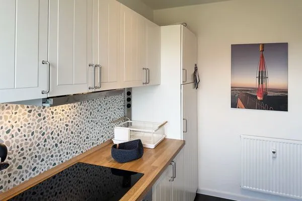 Küche / Küchenzeile Haus Nordenlicht Ferienwohnung "Lütj Seeröver"