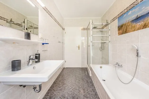 Badezimmer  Haus am Kliff Appartement