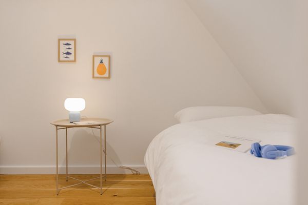  BLAUSAND im Malergarten  - Schlafzimmer