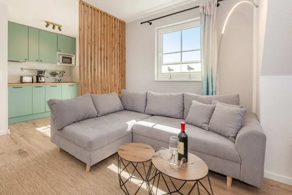 Wohnzimmer  Ferienwohnung Strandliebe