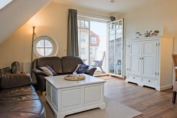 Wohnzimmer  Ferienwohnung Strandgut