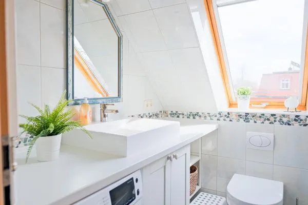 Badezimmer  Ferienwohnung Strandgut