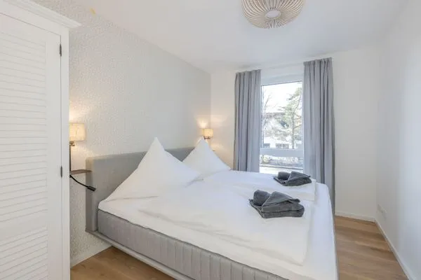 Schlafzimmer  Strandglück - mit Balkon, direkt am Strand